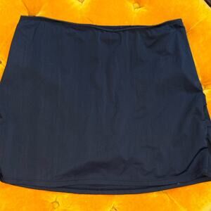 Assets by Spanx Black Athletic Skort Slimming Built In Shorts Large